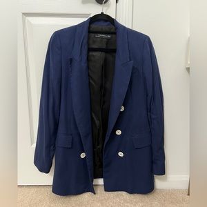 Zara women’s navy light weight blazer